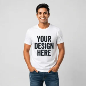 Custom Polyester (140 GSM) Round Neck T-Shirt | Sublimation Printing
