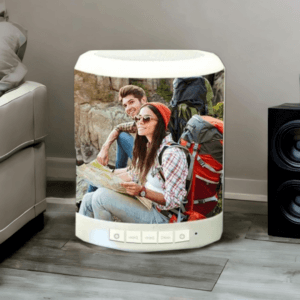 Personalized Bluetooth Speaker with LED Lamp