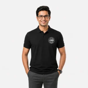Custom Dark Matte Cotton Polo T-Shirt Printing | 100% Cotton | DTF Print