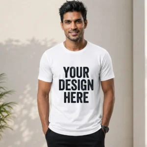 Custom Micro PP Round Neck T-Shirt Printing | White & Light Colours