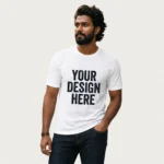 Custom Dot Net Round Neck T-Shirt Printing | White & Light Colours