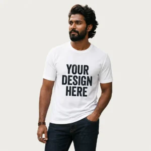 Custom Dot Net Round Neck T-Shirt Printing | White & Light Colours