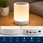 Personalized Bluetooth Speaker with LED Lamp
