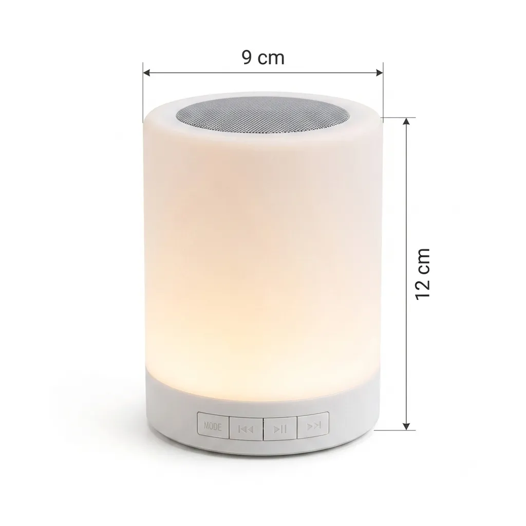 Personalized Bluetooth Speaker with LED Lamp - Image 4