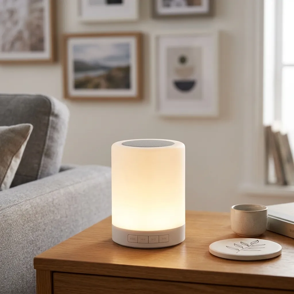 Personalized Bluetooth Speaker with LED Lamp - Image 5