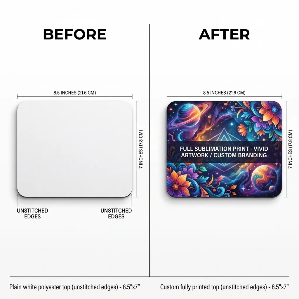 Customized 8.5 x 7 Inch Mousepad – Personalized Sublimation Printing - Image 2