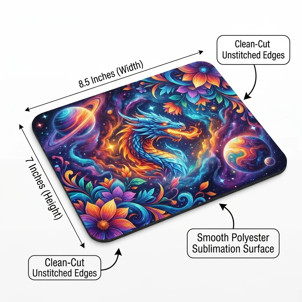 Customized 8.5 x 7 Inch Mousepad – Personalized Sublimation Printing - Image 3
